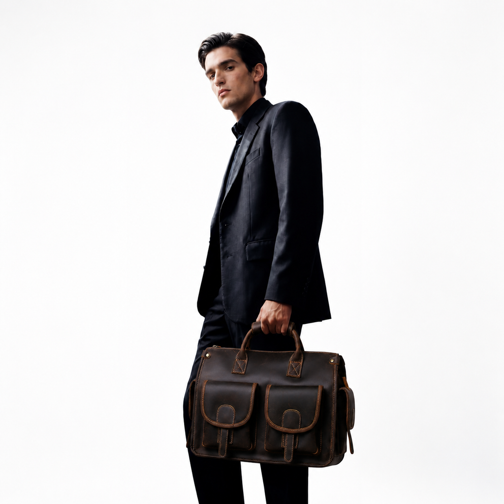 Porte document en cuir - Armand
