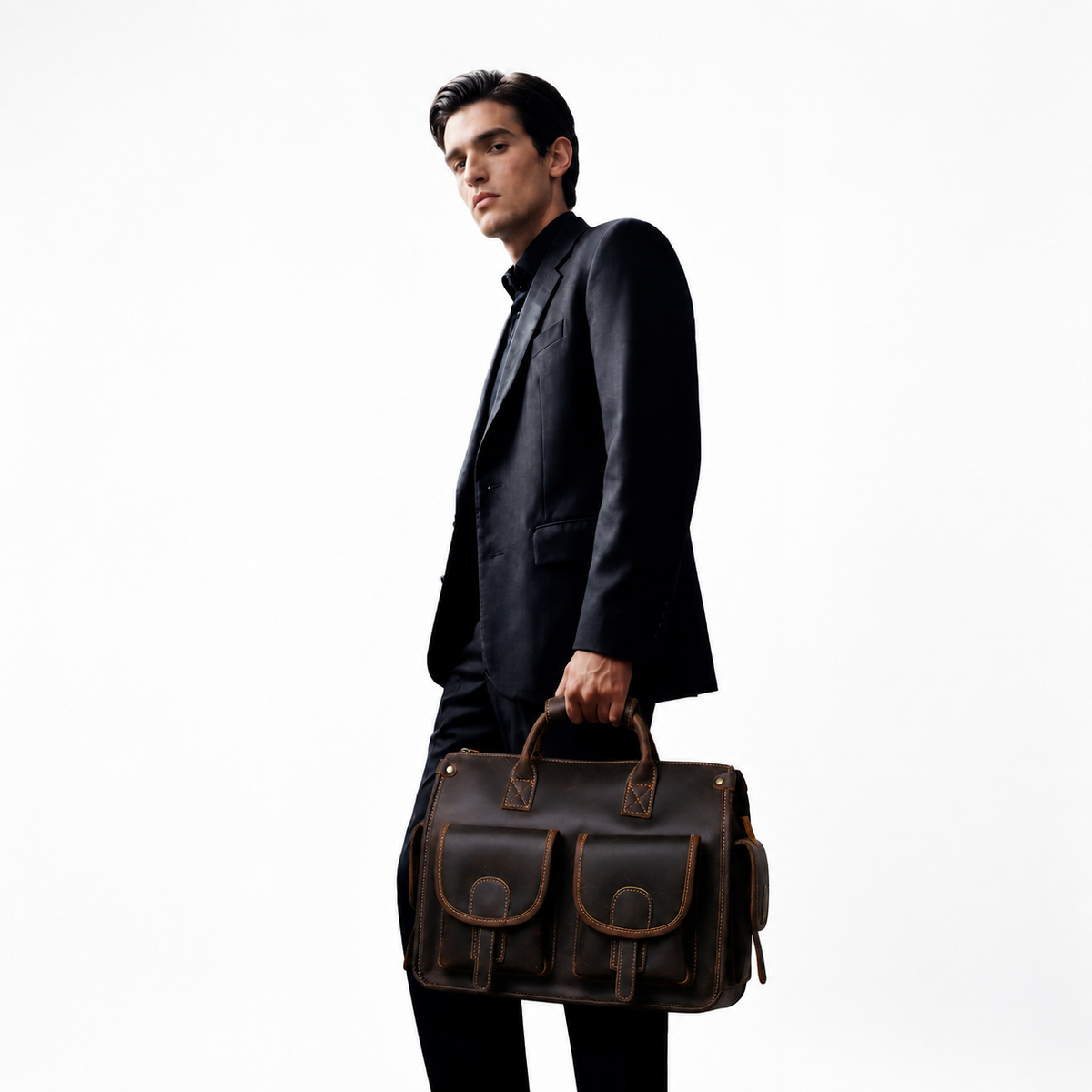 Porte document en cuir - Armand
