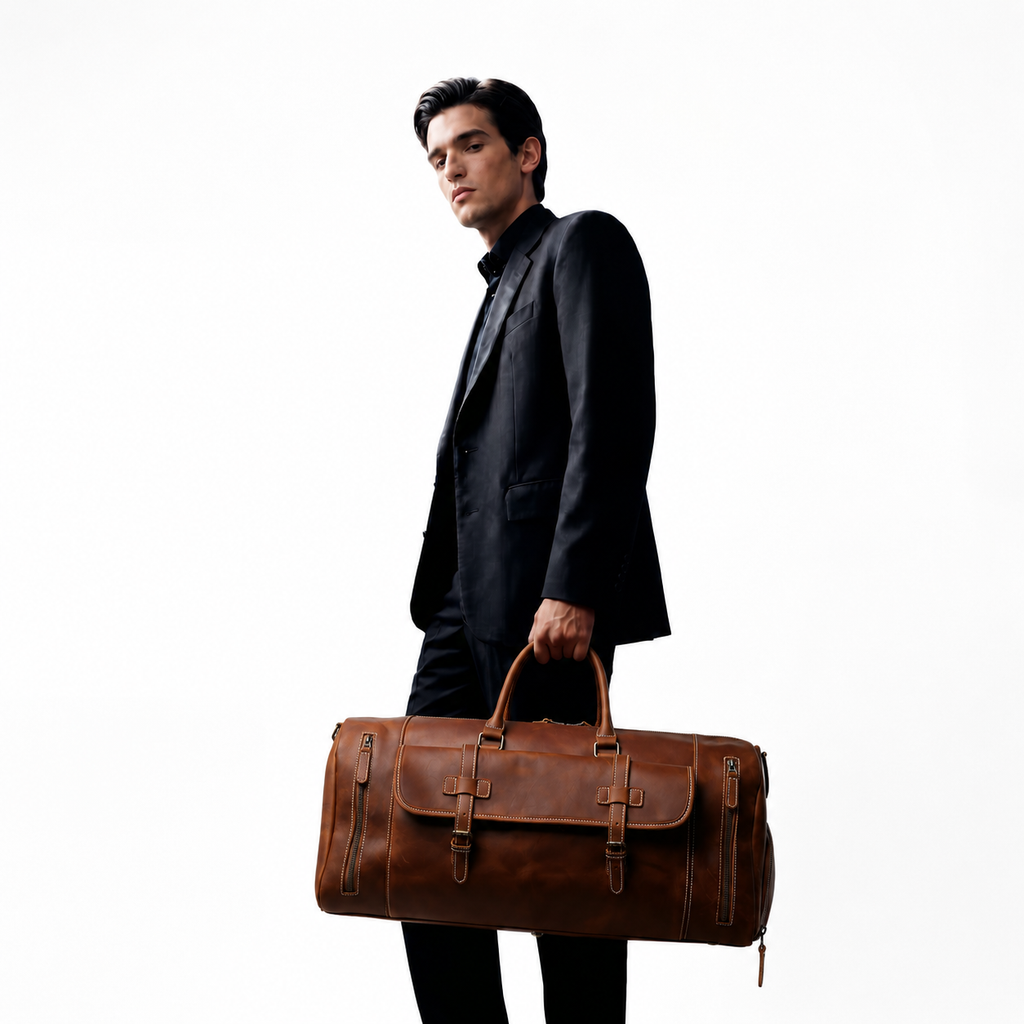 Sac de voyage en cuir - Gaspard