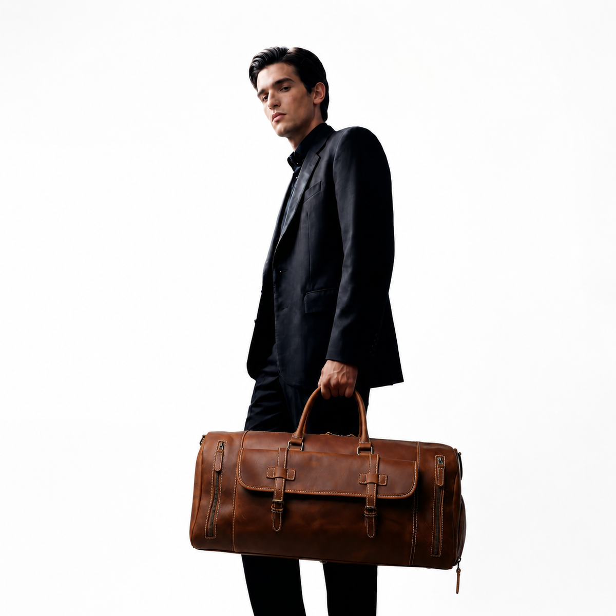 Sac de voyage en cuir - Gaspard