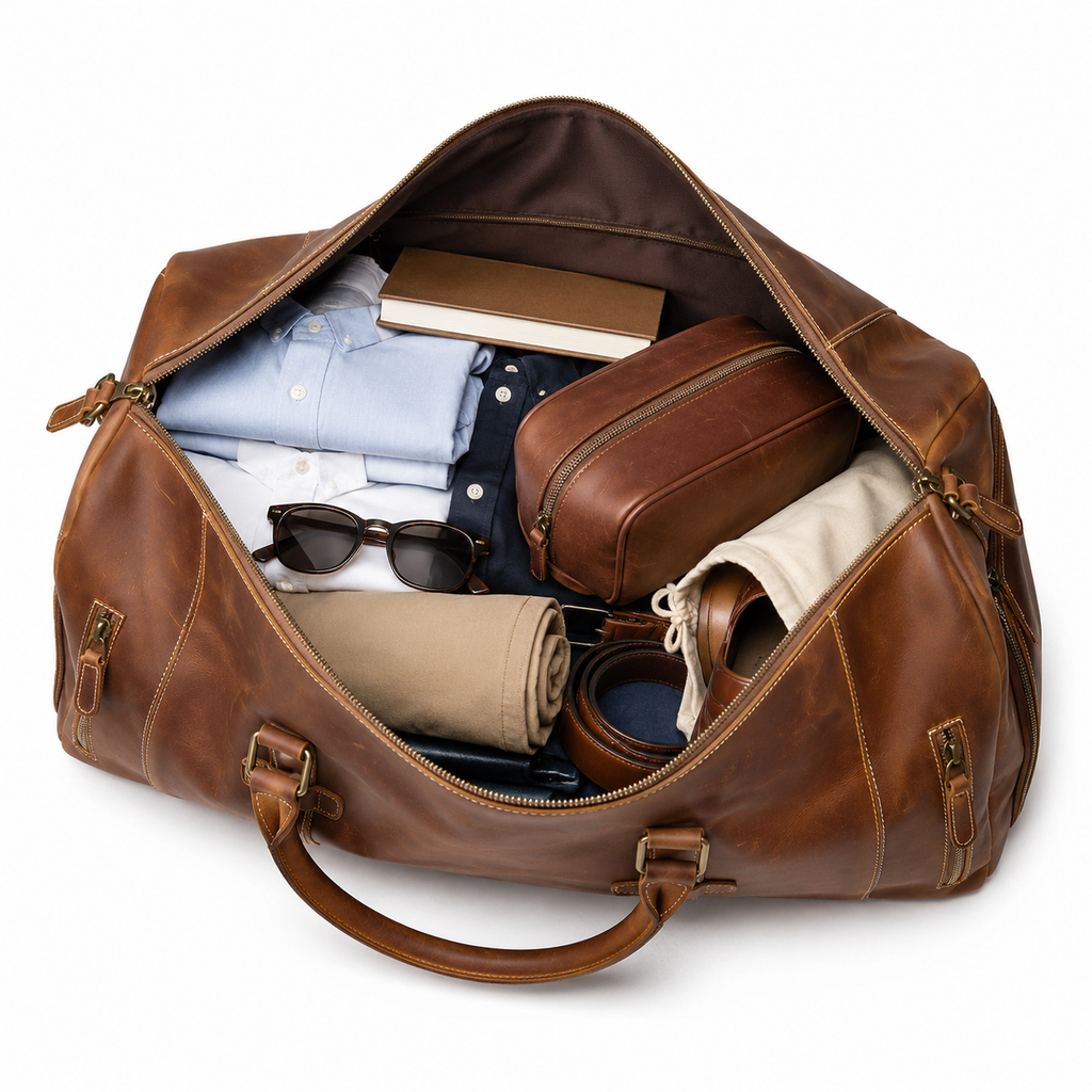 Sac de voyage en cuir - Gaspard