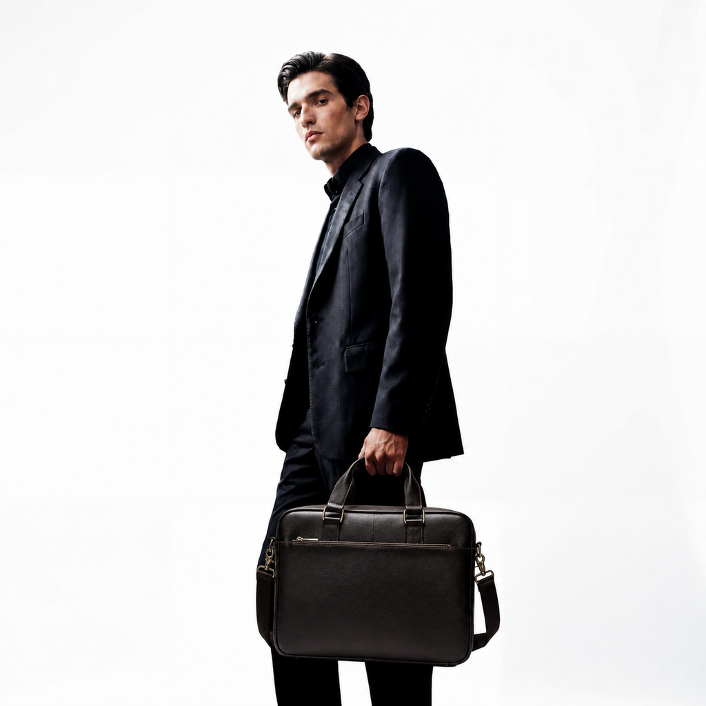 Porte document en cuir - François