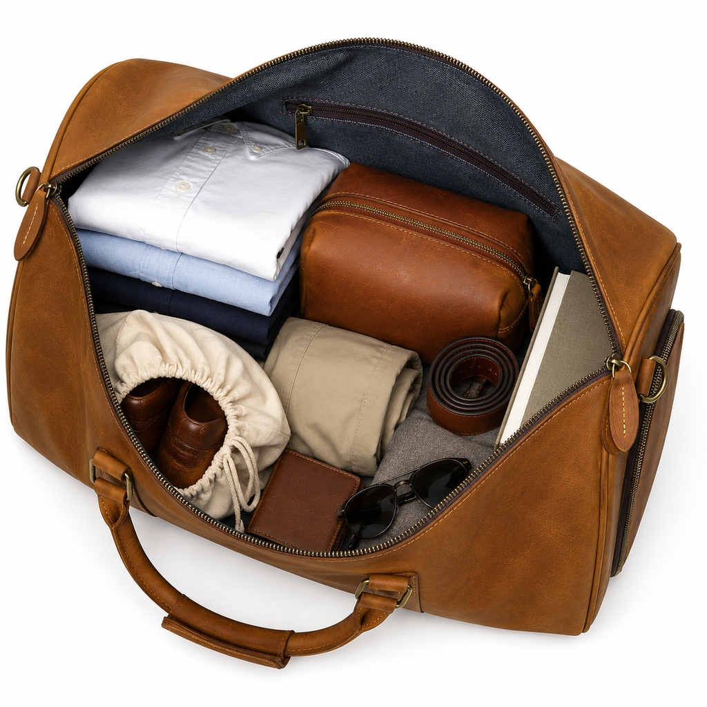 Sac de voyage en cuir - Alphonse