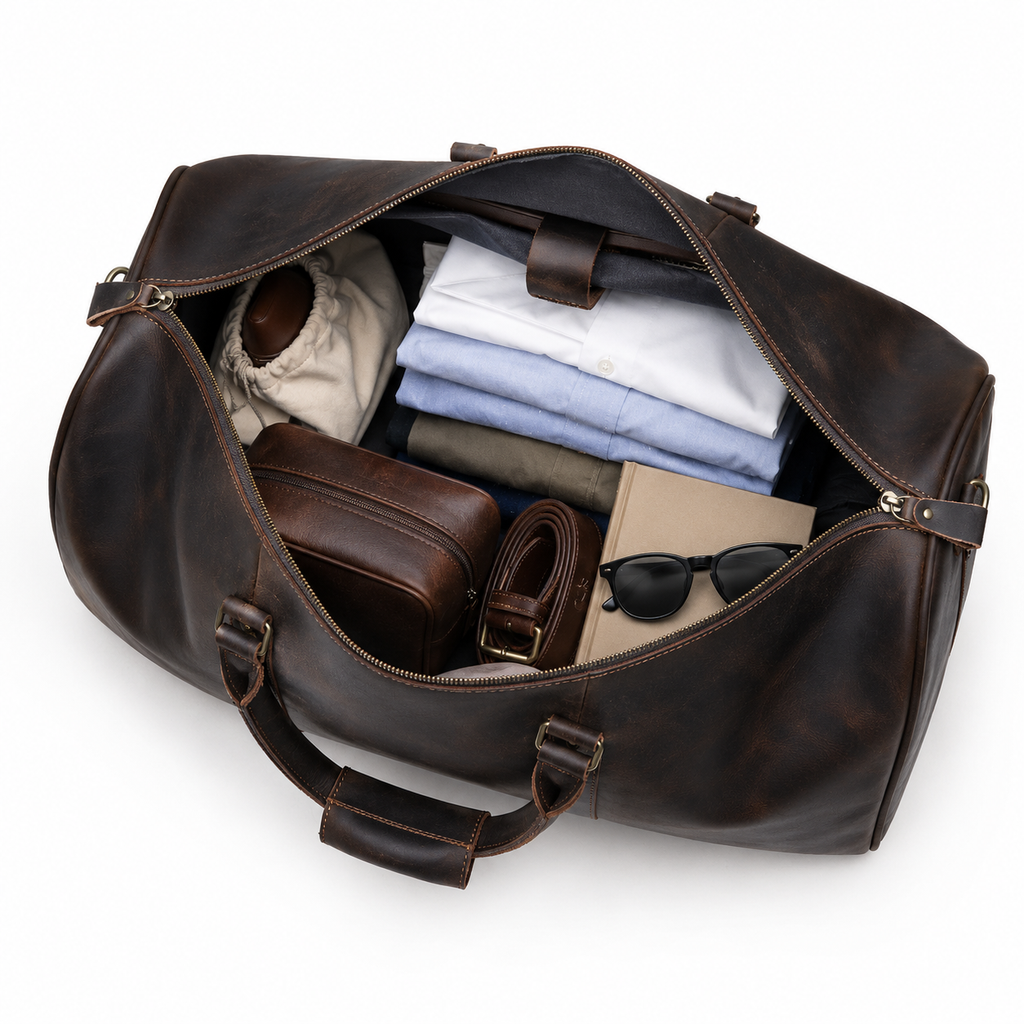 Sac de voyage en cuir - Amaury