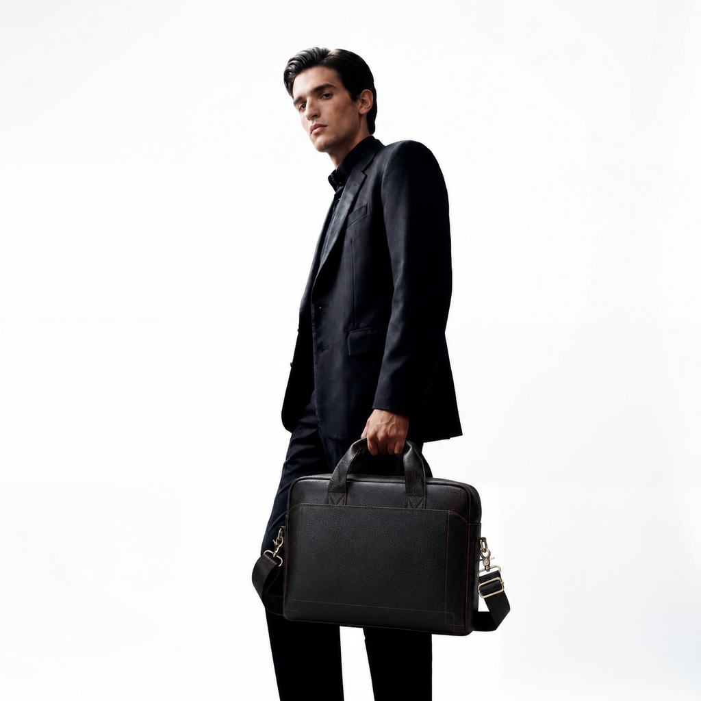 Porte document en cuir - Henri