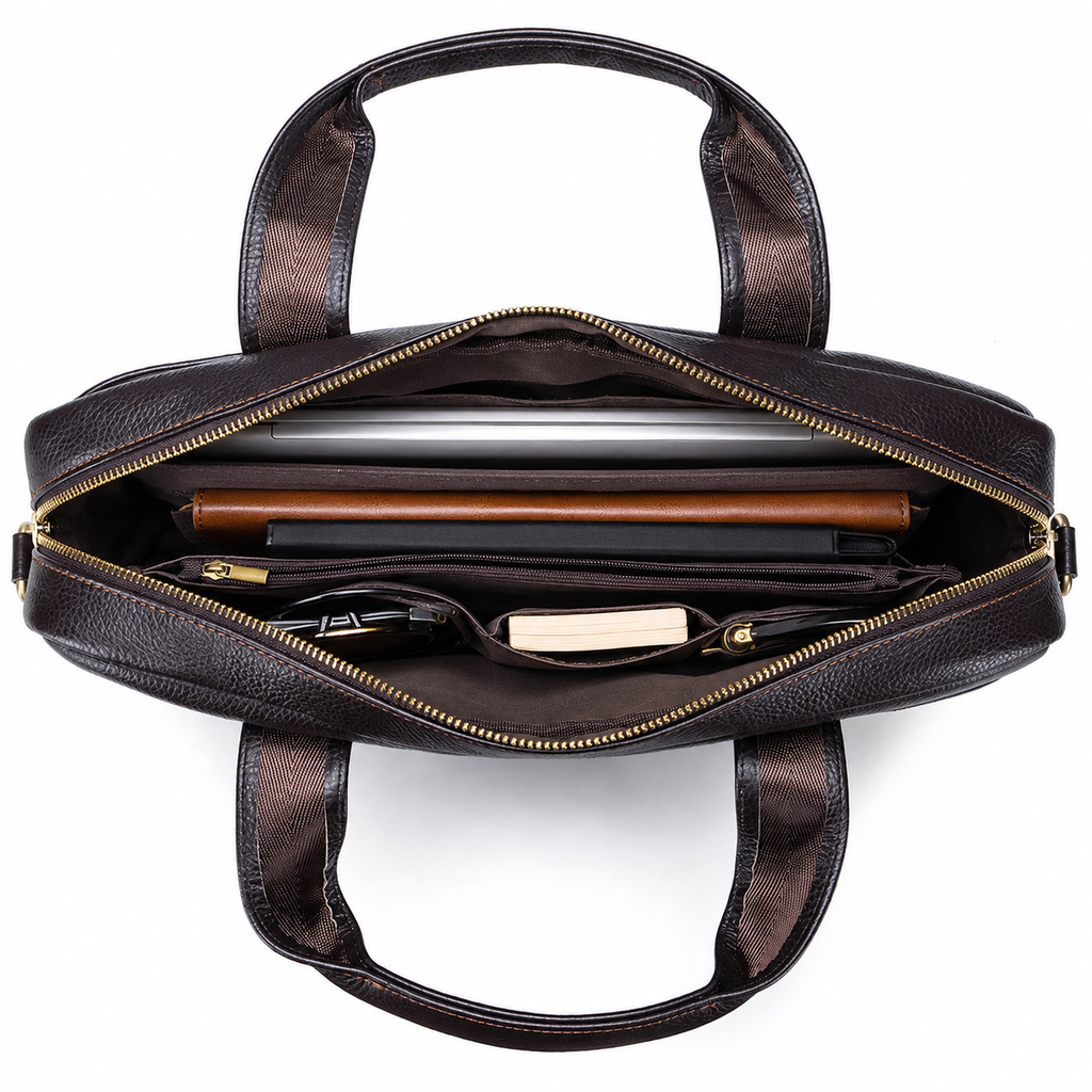 Porte document en cuir - Henri