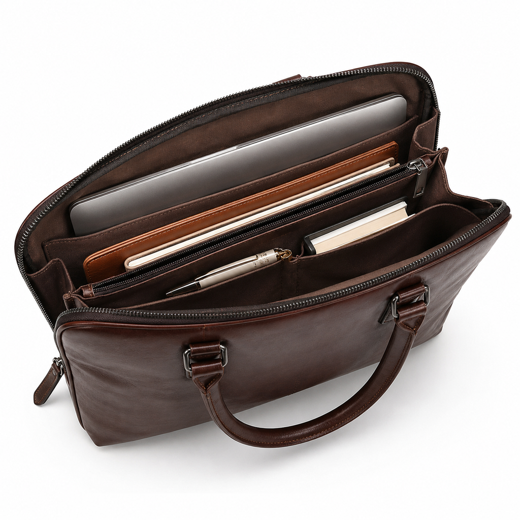 Porte document en cuir - Marcel