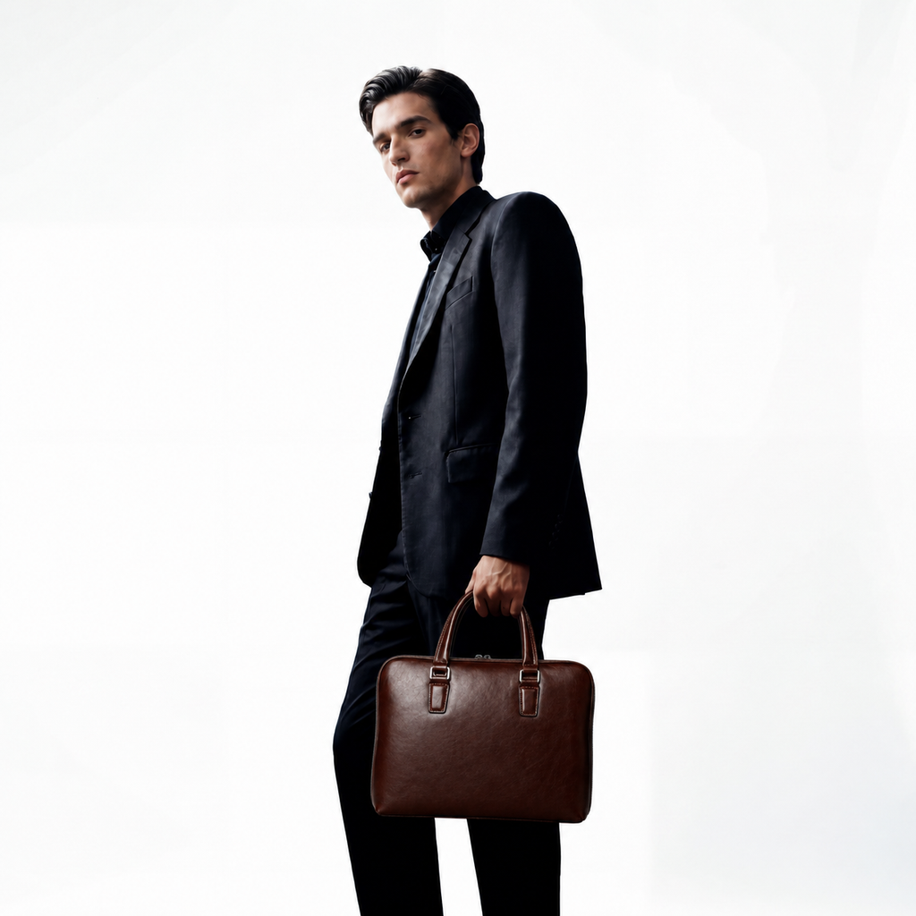 Porte document en cuir - Marcel