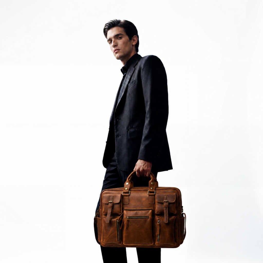 Porte document en cuir - Alexandre
