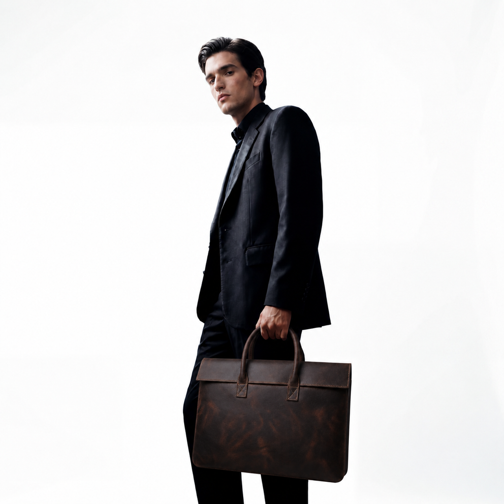 Porte document en cuir - Louis